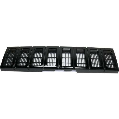 1993-1995 Jeep Grand Cherokee Grille, Black, Plastic.