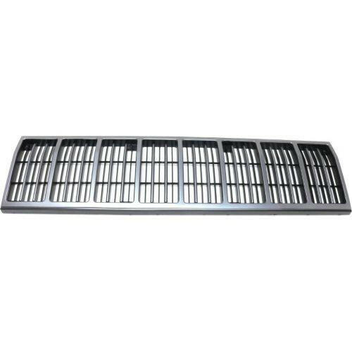 1988-1992 Jeep Comanche Grille, Silver Shell/Black.