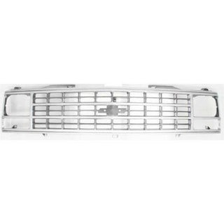 1988-1993 Chevy C2500 Pickup Grille, Grey Shell.