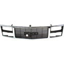 1988-1993 GMC Pickup Grille, Chrome Shell/Black Insert - Classic 2 Current Fabrication