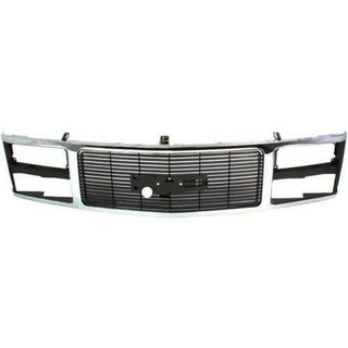1988-1993 GMC C2500 Pickup Grille, Chrome Shell/Black Insert.