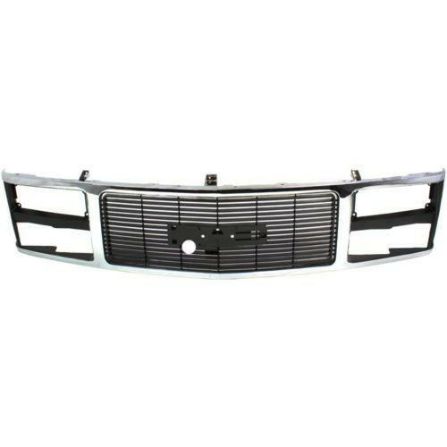 1988-1993 GMC C2500 Pickup Grille, Chrome Shell/Black Insert.
