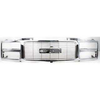 1988-1993 Chevy C/K Pickup Grille, Chrome - Classic 2 Current Fabrication