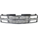 1994-1996 Chevy Suburban Grille, Chrome Shell/Silver - Classic 2 Current Fabrication