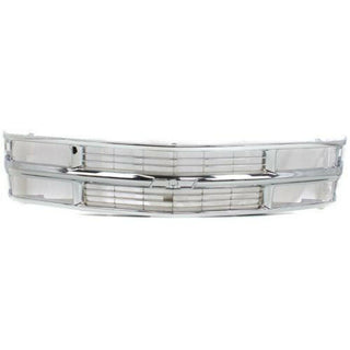 1994-2002 GMC Pickup Grille, Cross Bar Insert, Chrome.
