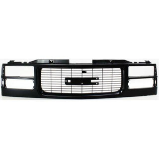 1994-2002 Chevy C/K Pickup Grille, Painted-Black - Dual Headlights - Classic 2 Current Fabrication