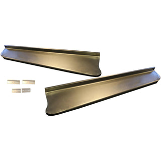 1939-1940 Pontiac Pickup Truck Smooth Running Board Set W/Adapters.