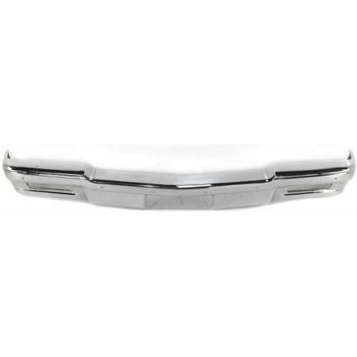 1987-1989 Pontiac Safari Front Bumper, Face Bar, Chrome, w/o Molding Hole.