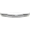 1987-1989 Pontiac Safari Front Bumper, Face Bar, Chrome, w/o Molding Hole.