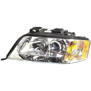 1998-2000 Audi A6 Head Light LH, Assembly, Halogen, AWD.