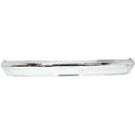 1983-1986 GMC C2500 Suburban Front Bumper, Chrome, Without Molding Holes.