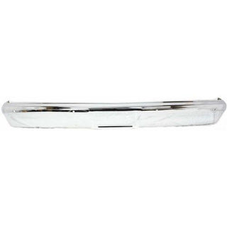 1983-1986 GMC C2500 Suburban Front Bumper, Chrome, Without Molding Holes.
