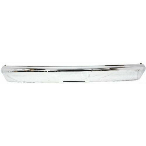1987-1991 GMC R1500 Suburban Front Bumper, Chrome, Without Molding Holes.
