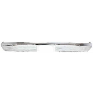 1987-1991 Chevy Blazer Rear Bumper, Chrome, Without Molding Holes - Classic 2 Current Fabrication