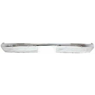 1981-1991 GMC K2500 Rear Bumper, Chrome, Without Molding Holes.