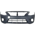 2015-2016 Nissan Versa Front Bumper Cover, Primed, w/Chrome Insert, Sedan.