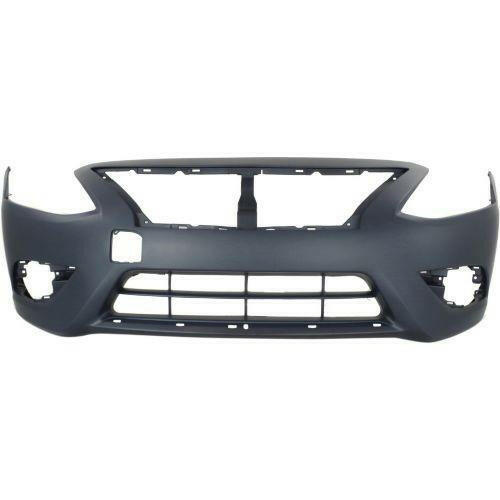 2015-2016 Nissan Versa Front Bumper Cover, Primed, w/Chrome Insert, Sedan.