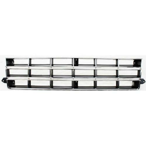 1983-1990 Chevy S-10 Blazer Grille, Chrome Shell/Black.