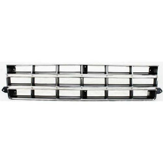1983-1990 Chevy S-10 Blazer Grille, Chrome Shell/Black.