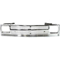 1991-1993 Chevy S-10 Pickup Grille, Chrome.