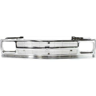 1991-1993 Chevy S-10 Pickup Grille, Chrome.