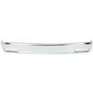 1991-1993 GMC Sonoma Front Bumper, Chrome, With Molding Holes.