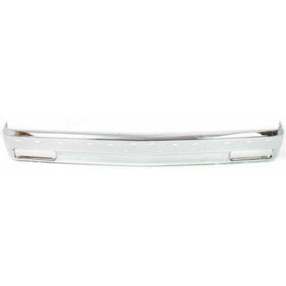 1991-1993 Chevy S10 Front Bumper, Chrome, With Molding Holes - Classic 2 Current Fabrication