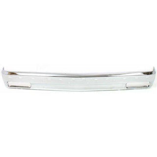 1992-1994 GMC Jimmy Front Bumper, Chrome, With Molding Holes.
