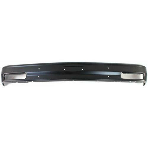 1992-1994 GMC Jimmy Front Bumper, Black, Without Molding Holes.