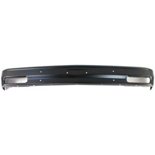 1991-1994 Chevy S10 Blazer Front Bumper, Black, w/o Molding Holes - Classic 2 Current Fabrication