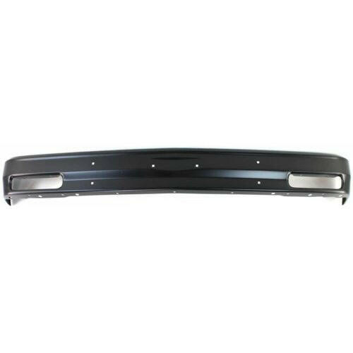 1991 GMC S15 Jimmy Front Bumper, Black, Without Molding Holes.