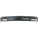 1991-1993 GMC Sonoma Front Bumper, Black, With Molding Holes.