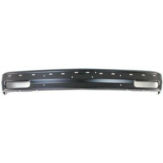 1991-1993 GMC Sonoma Front Bumper, Black, With Molding Holes.
