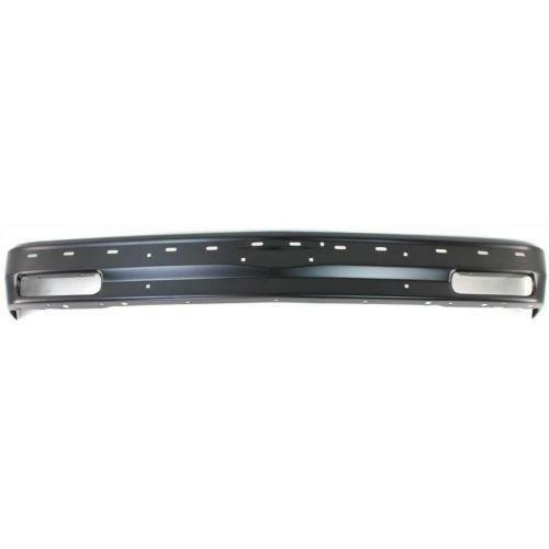 1991-1994 Chevy S-10 Blazer Front Bumper, Black, With Molding Holes.