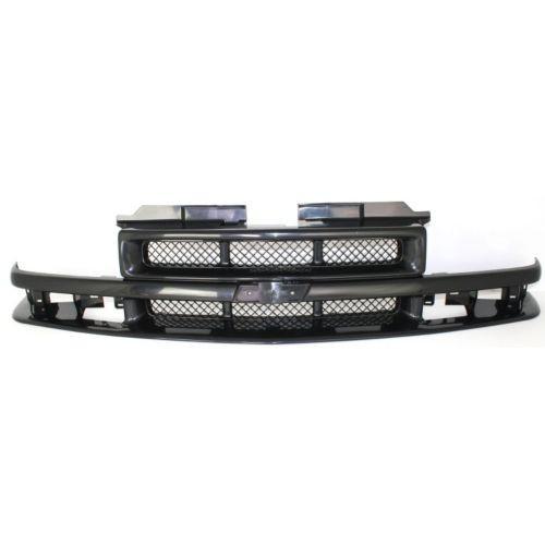 1998-2003 Chevy S-10 Pickup Grille, Black - Classic 2 Current Fabrication