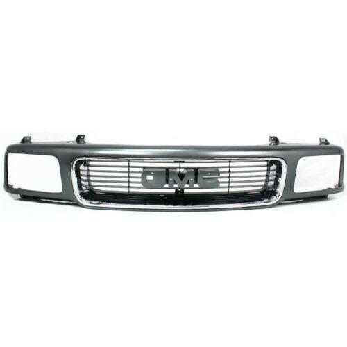 1995-1997 GMC Jimmy Grille, Chrome Shell/Silver Insert.