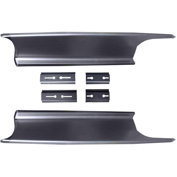 1935-1936 Chevy Master Smooth Running Board Set W/Adapters.