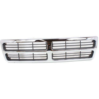 1994-1997 Dodge Van Grille, Chrome Shell/Dark Gray - Classic 2 Current Fabrication