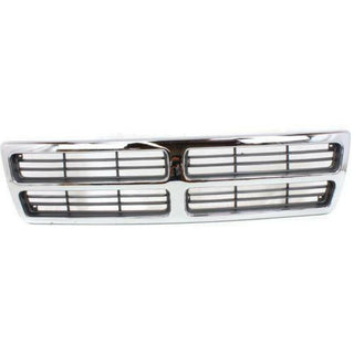 1994-1997 Dodge Van Grille, Chrome Shell/Dark Gray.