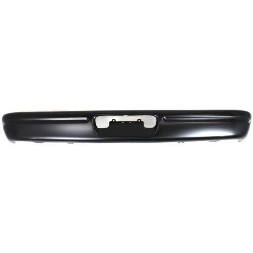 1995-1998 Dodge B2500 Rear Bumper, Black, Without Molding Holes, Standard.