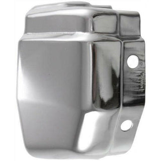 1986-1992 Nissan D21 Front Bumper End RH, Chrome, Without Pad Holes.