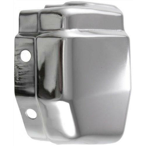 1986-1992 Nissan D21 Front Bumper End LH, Chrome, Without Pad Holes.