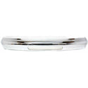 1992-1998 Ford E-350 Econoline Front Bumper, Chrome, w/o Valance Hole.