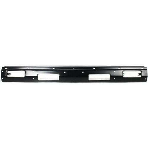 1987-1992 Nissan Pathfinder Front Bumper, Black, WithTop Pad Holes.