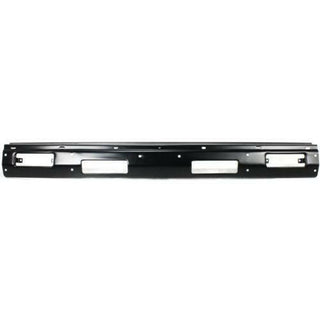 1986-1992 Nissan D21 Front Bumper, Black, WithTop Pad Holes.