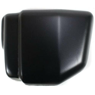 1986-1992 Nissan D21 Front Bumper End LH, Black, Without Pad Holes.