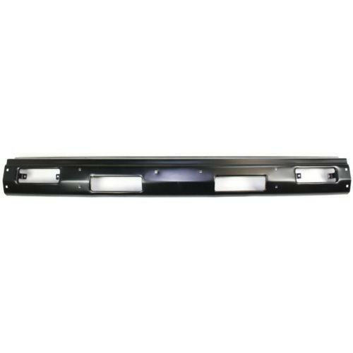 1986-1992 Nissan D21 Front Bumper, Black, Without Top Pad Holes.