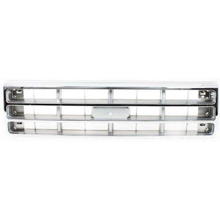 1987-1988 Ford F-250 Pickup Grille, Chrome Shell/argent - Classic 2 Current Fabrication