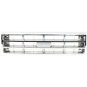 1987-1988 Ford F-250 Pickup Grille, Chrome Shell/argent.