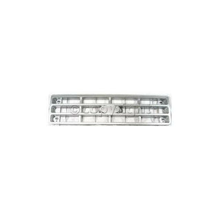 1989-1991 Ford F-250 Pickup Grille, Painted-Silver.